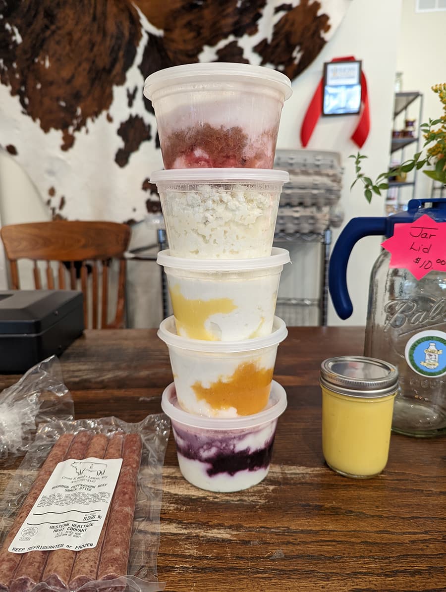 Raw milk on Main Street in Sheridan, Wyoming